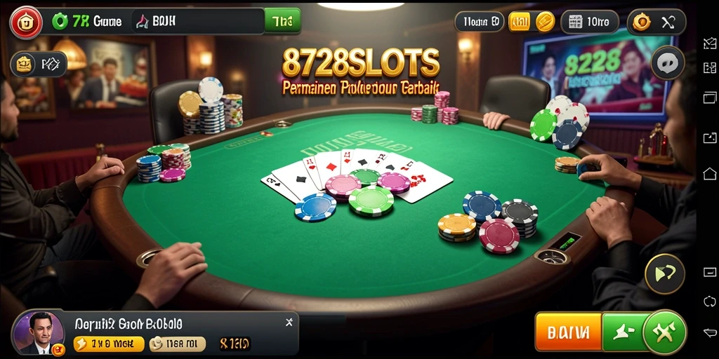 Tampilan gameplay Poker yang seru di 8728SLOTS.