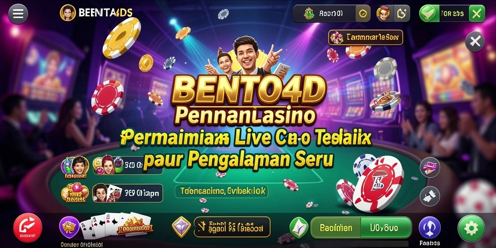 Screenshot BENTO4D menampilkan gameplay interaktif Live Casino yang menarik.