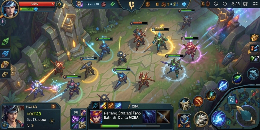 Gameplay menarik dalam pertempuran epik NOX123.