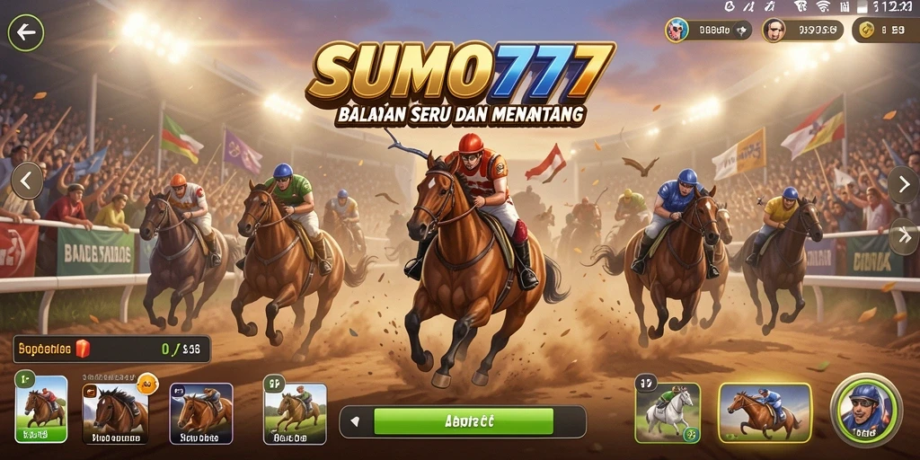 Tampilan gameplay menarik dan mendebarkan di SUMO777.