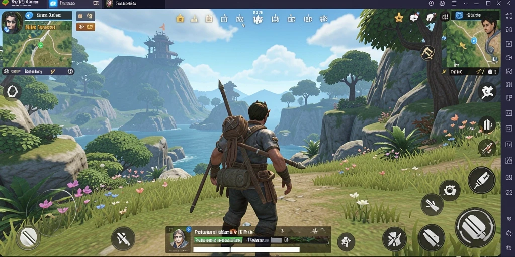 Tangkapan layar gameplay SVIP5 yang menunjukkan aksi di dunia terbuka.